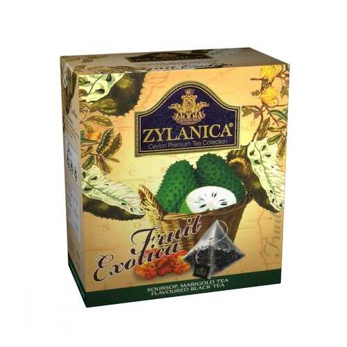 Чай Zylanica Fruit Exotica черный с саусепом и лепестками календулы 20 пирамидок в Да