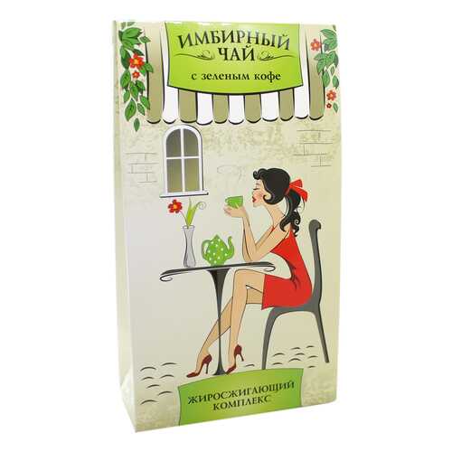 Имбирный чай Green Side c зеленым кофе 1.5 г в Да