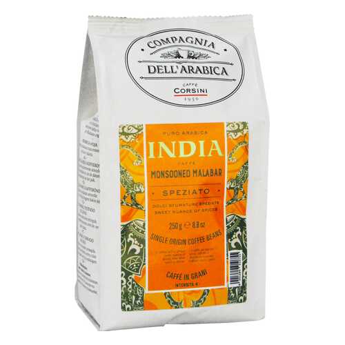 Кофе Compagnia Dell'Arabica India Monsooned Malabar в зёрнах 250 г в Да