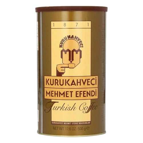 Кофе молотый Kurukahveci Mehmet Efendi жестяная банка 500 г в Да