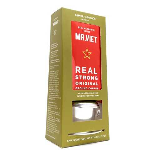 Кофе Mr. Viet с пресс-фильтром, натуральный жареный молотый, 250 гр в Да