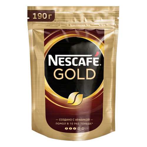 Кофе растворимый Nescafe gold пакет 190 г в Да
