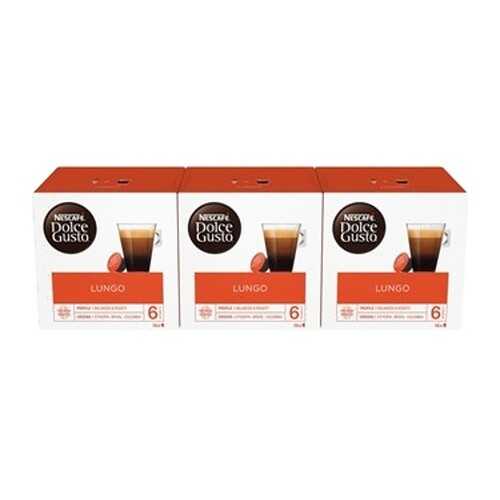 Кофе в капсулах Nescafe Dolce Gusto Лунго 3 штуки по 16 капсул в Да