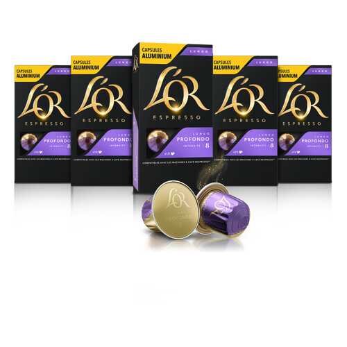 Набор кофе в капсулах L’OR Espresso Lungo Profondo 10 упаковок в Да