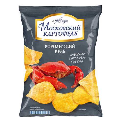 Чипсы картофельные Московский картофель королевский краб 150 г в Да