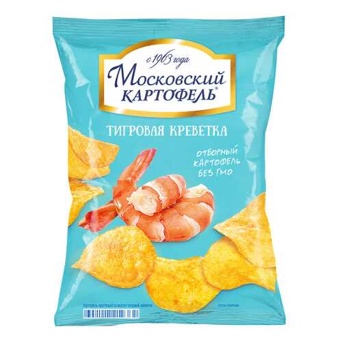 Чипсы картофельные Московский картофель тигровая креветка 150 г в Да