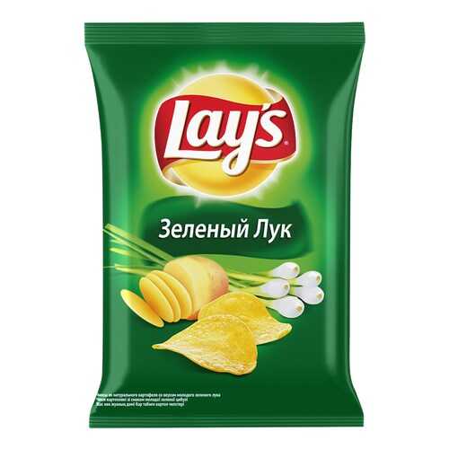 Чипсы Lay's из натурального картофеля зеленый лук 50 г в Да