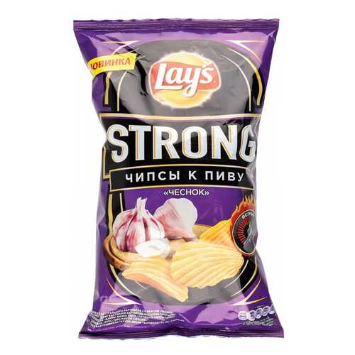 Чипсы Lay's strong картофельные чеснок 145 г в Да