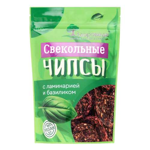Чипсы свекольные Здороведа с ламинарией и базиликом 100 г в Да
