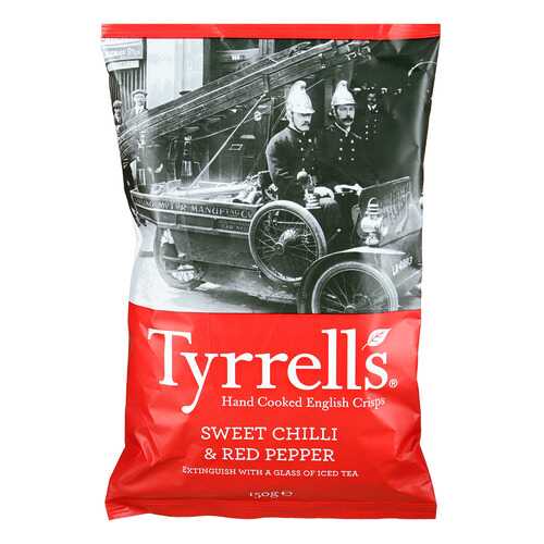 Чипсы Tyrrells с красным перцем и перцем чили 150г в Да