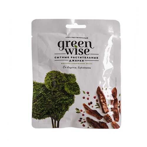 Растительные джерки вяленые Greenwise вкус Баранина 36г Россия в Да