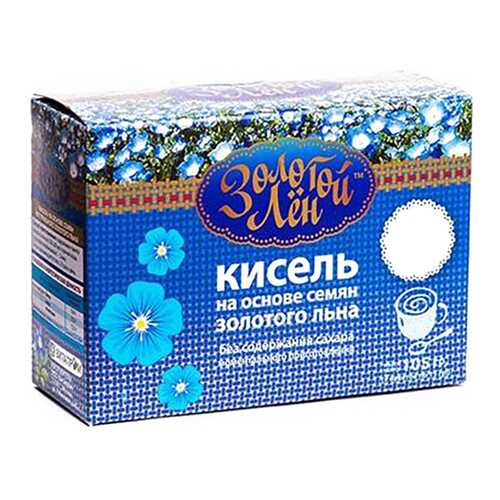 Кисель на льняной основе Золотой лен вишня 7 пакетов по 15 г в Да
