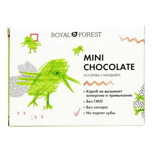 Шоколад Royal Forest из кэроба с миндалем 30г в Да