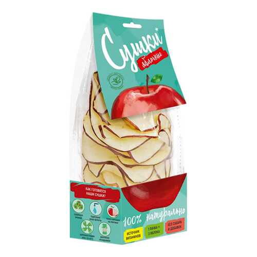 Чипсы фруктовые Биопродукты сушки из красного яблока 30 г в Да