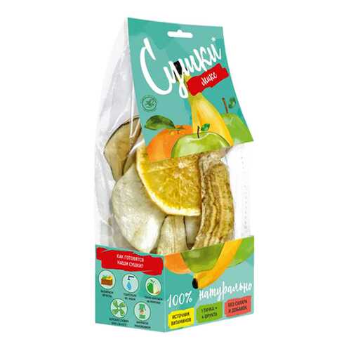 Чипсы фруктовые Биопродукты сушки микс 30 г в Да