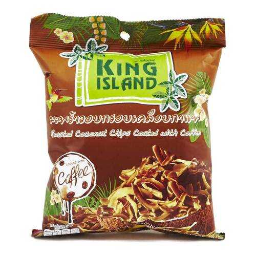Кокосовые чипсы King Island в кофейной глазури 40 г в Да