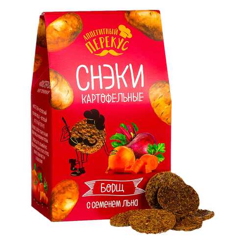 Снеки картофельные Полезный перекус борщ 100 г в Да