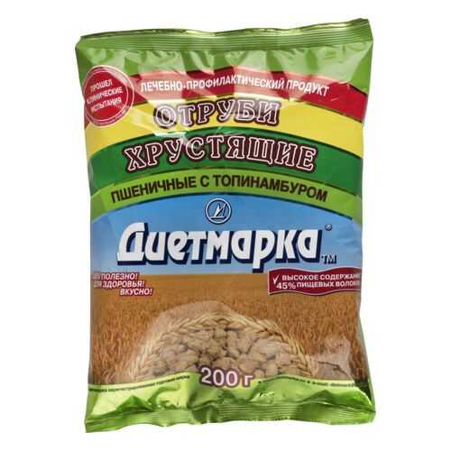Отруби пшеничные ДиетМарка хрустящие с топинамбуром 200 г в Да