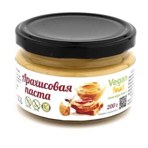 Арахисовая паста натуральная Vegan food 200 г в Да