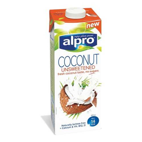 Напиток кокосовый Alpro без сахара обогащенный кальцием и витаминами 1л Бельгия в Да