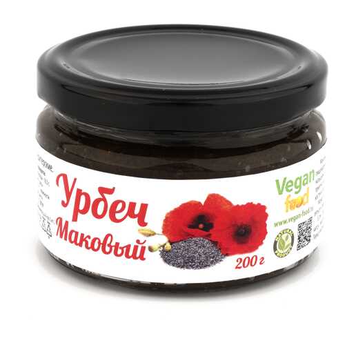 Урбеч Vegan-food из семян мака 200 г в Да