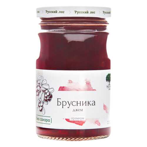 Джем Русский лес брусника премиум 220 г в Да