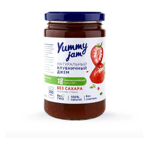 Джем Yummy jam клубничный без сахара 350 г в Да