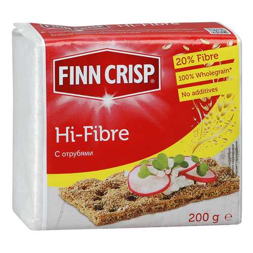 Хлебцы Finn Crisp ржаные с отрубями 200 г в Да