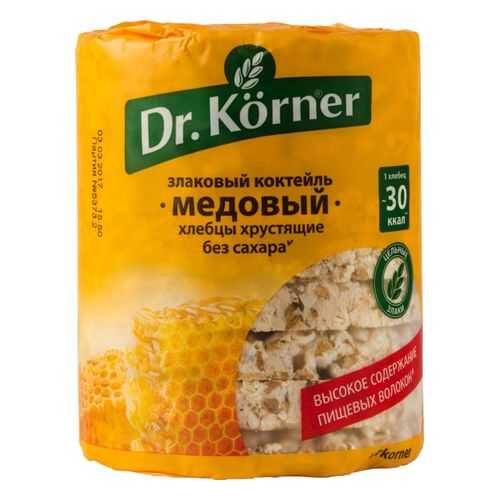 Хлебцы хрустящие Dr.Kоrner злаковый коктейль медовый 100 г в Да