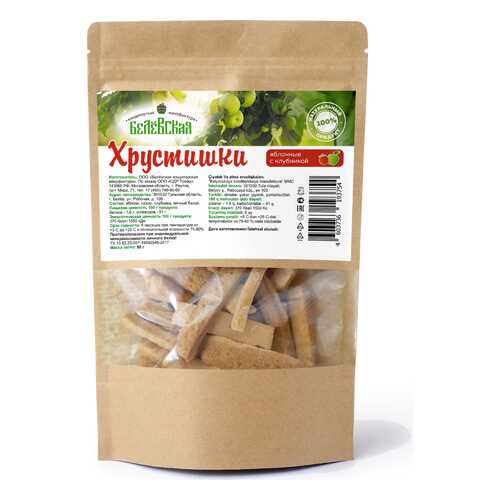 Белевская Яблочная пастила сушеная Хрустишки с Клубникой 50гр в Да