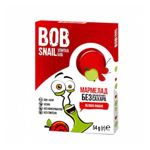 Мармелад фруктово-ягодный Яблоко-вишня Bob Snail 54 г в Да