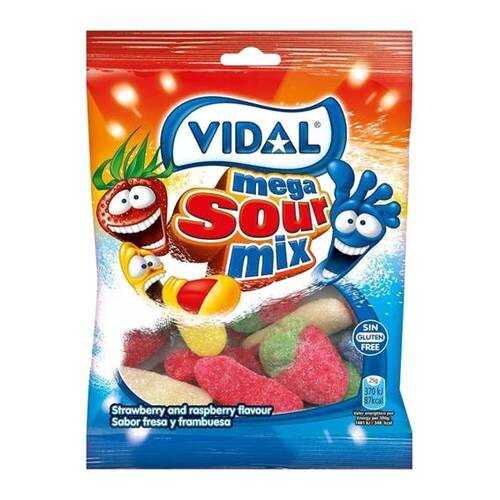 Мармелад VIDAL Мега кислый микс 100г в Да