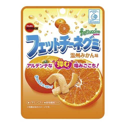 Мармелад жевательный Fettuccine Gummi, со вкусом апельсина, 50 гр,Япония в Да