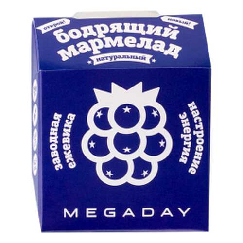 Жевательный мармелад Megaday бодрящий астроение-энергия ежевика 20 г в Да