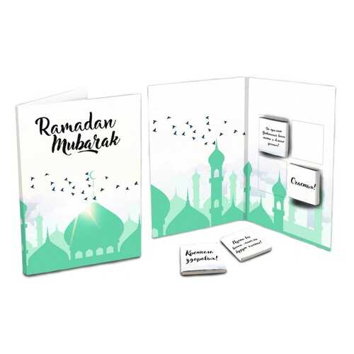 Шоколад Chokocat Ramadan Mubarak, молочный, открытка, 20 гр в Да