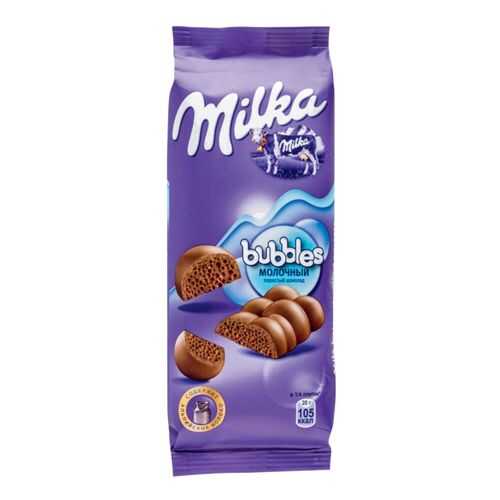 Шоколад молочный пористый Milka bubbles 80 г в Да