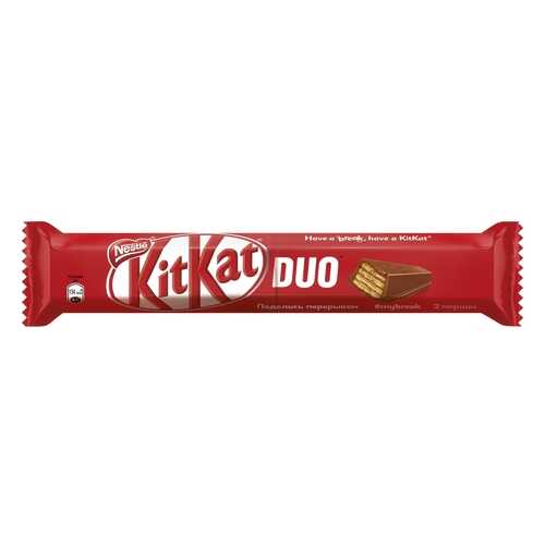 Шоколадный батончик Kit-Kat duo молочный с хрустящей вафлей 58 г в Да