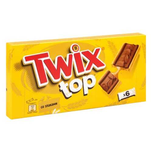 Шоколадный батончик Twix top в молочном шоколаде 21 г 6 штук в Да