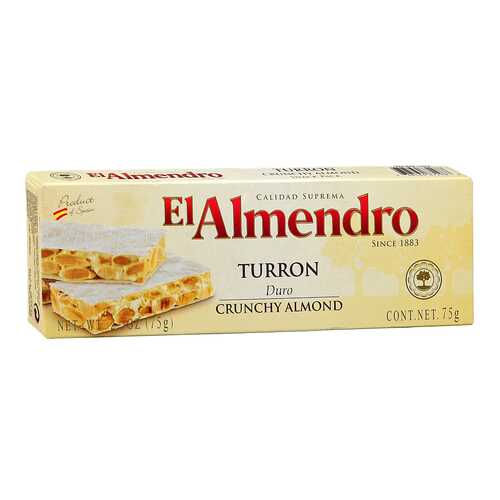 Туррон El Almendro миндальный хрустящий 75 г в Да