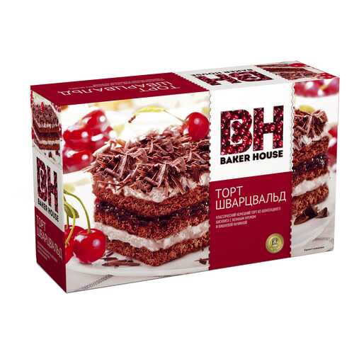 Торт Baker House Шварцвальд бисквитный 350 г в Да