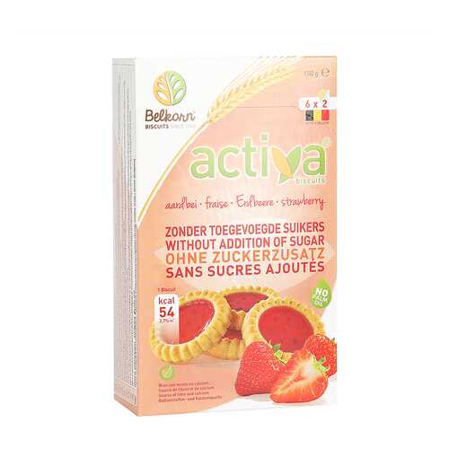 Печенье Activa клубничное без сахара 150 г в Да