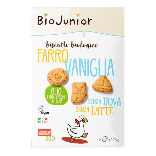 Печенье BioJunior из спельты с ванилью bio 250 г в Да