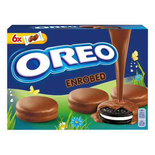Печенье Oreo с ванильным вкусом в молочном шоколаде 246 г в Да