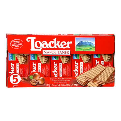 Вафли Loaker napolitaner с ореховой начинкой 225 г в Да