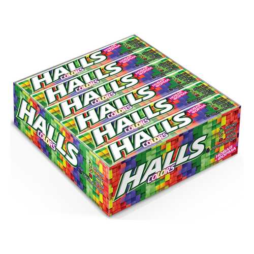 Карамель Halls Сolors ассорти 12 шт в Да