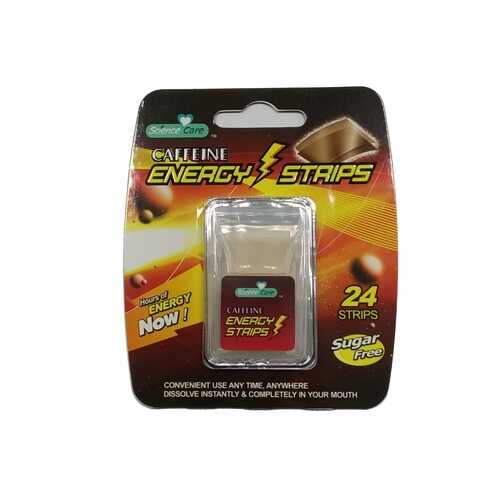 Полоски освежающие дыхание Energy Caffeine 24 пастилки в Да