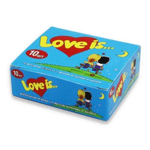 Жевательная резинка Love is клубника-банан 4.2 г 10 штук в Да