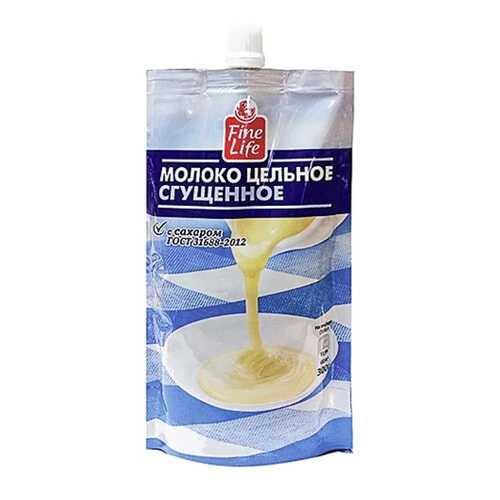Молоко Fine Life цельное сгущенное с сахаром 300 г в Да