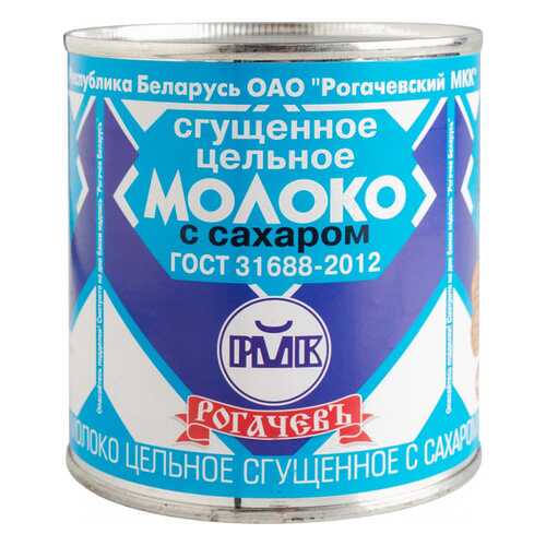 Молоко сгущенное Рогачевъ 8.5% с сахаром 380 г в Да