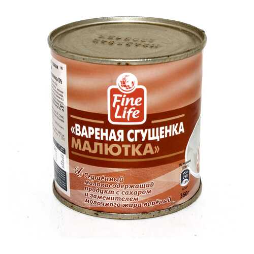 Продукт Fine Life вареная сгущенка малютка 360 г в Да